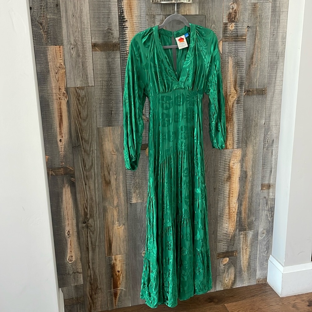 FARM Rio Green Maxi Dress